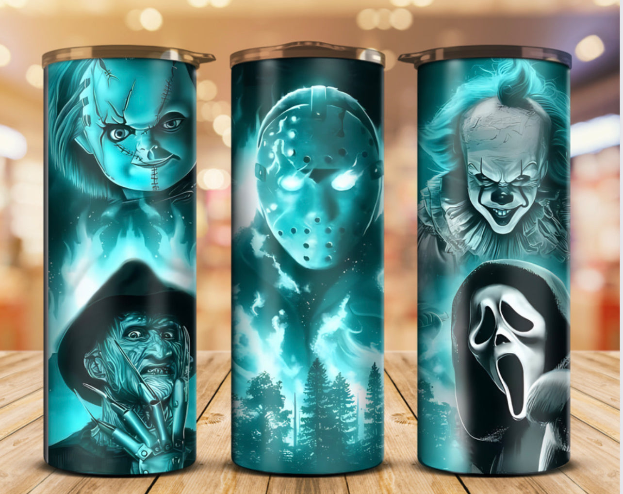 Horror Characters Tumbler